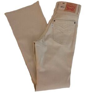 Levi’s 726 High Rise Flare Jeans Tan Size 26x32 NWT